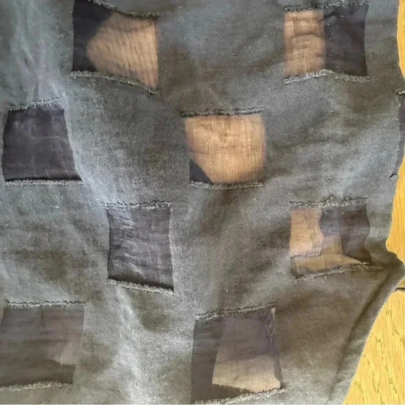 Onia Melanie Dress Window Mesh Blue Shadow Cover Up Size M  $295 - Picture 2 of 5